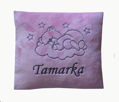 Polštář s výšivkou jména, obrázku a barvy na přání, šířka (cm): 35