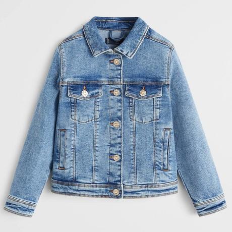 Dívčí džínová bunda mango světlá vel. 140, mango,140