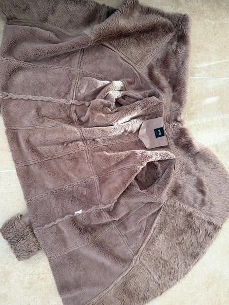 Teply kabat s koziskem oasis s + tricko bershka m, s