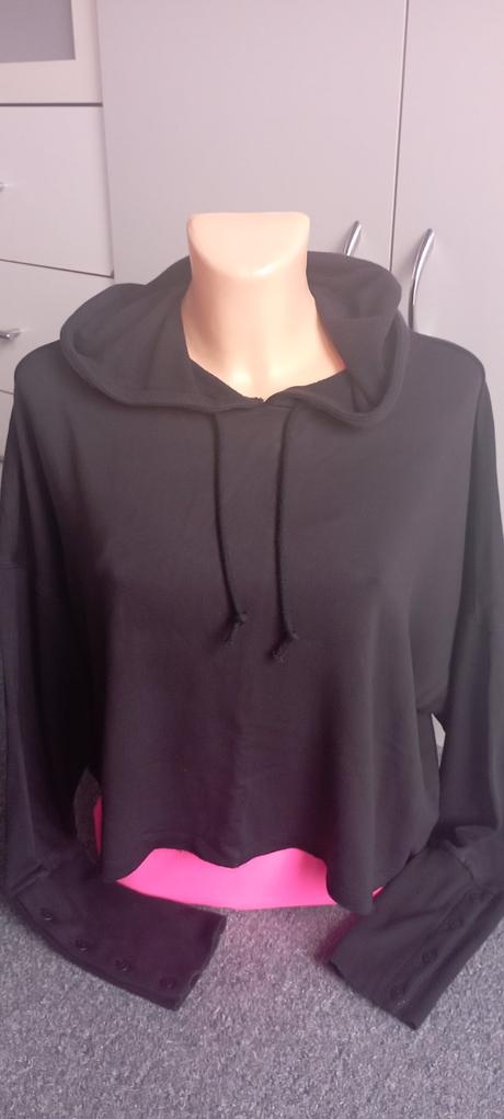 Crop top mikina zn."nike" vel."l i xl/xxl", nike,l