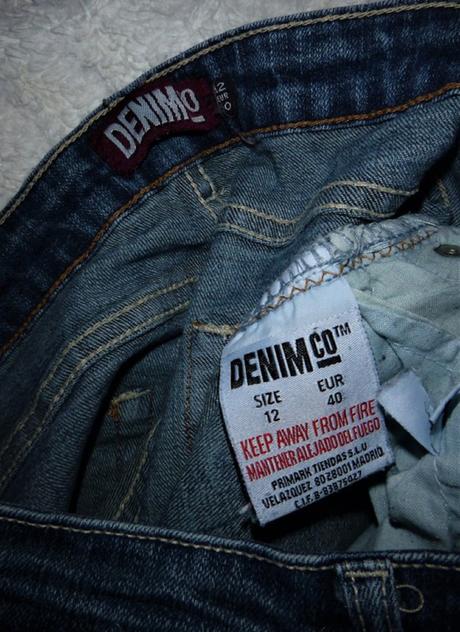 3/4 džíny - vel.m, denim co,m