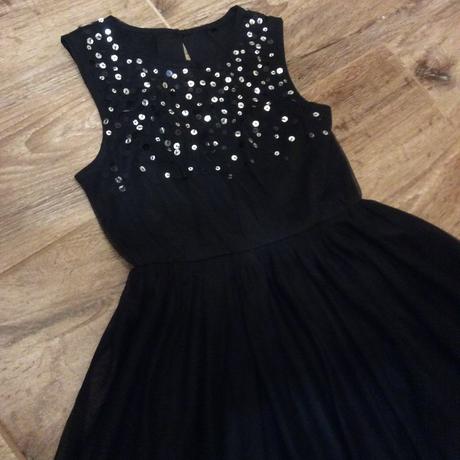 Slavnostní tylové šaty zdobené flitry, george,122