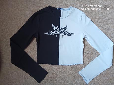 Crop-top zn."fb sister" vel "xs", xs