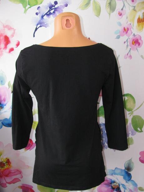 Těhotenské černé elastické tričko h&m, h&m,m