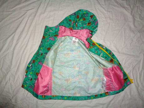 Kouzelná zelená nepromokavá bunda s pejsky, disney,92