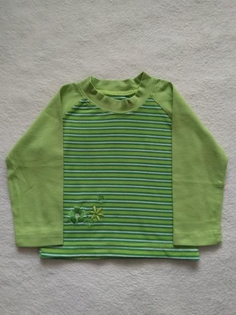 Bavlněné tričko s kytičkami, 68