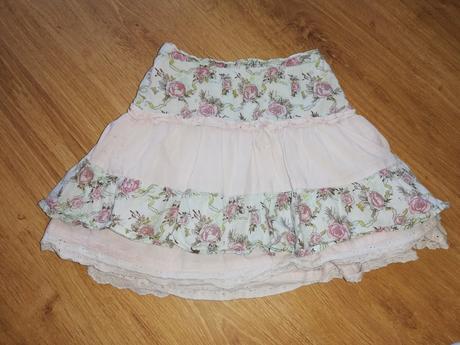 Delší sukýnka s kytičkami, h&m,98