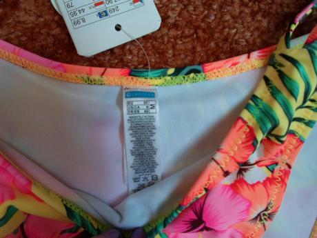 Květované plavkové kalhotky bikiny - m, new yorker,m