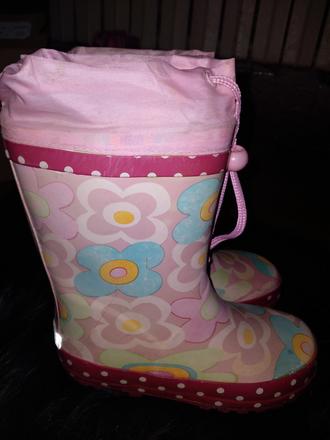 Dívčí gumáky květy vel. 27, vnit.stélka 17 cm, 27