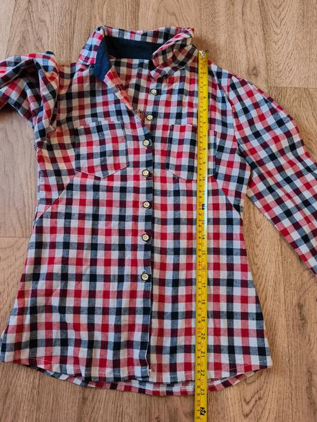 Kostkovaná košile 152/158, xxs, 152