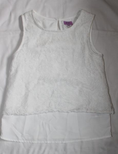 Po35. sváteční krajková tunika/nátělník 9-10 let, f&f,140