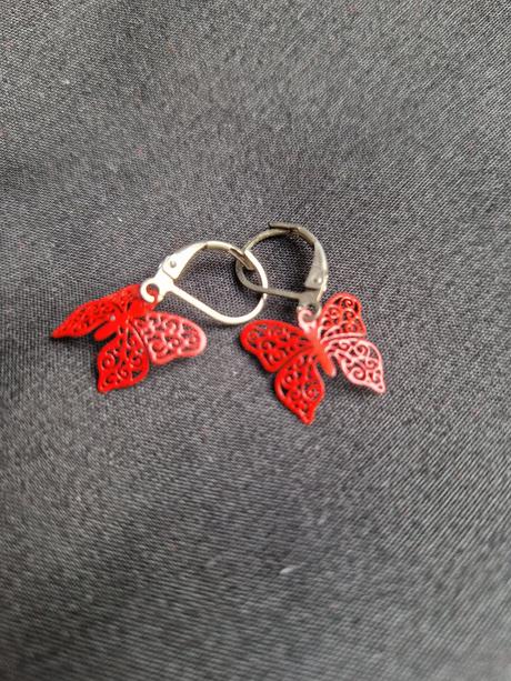 Dívčí náušnice s motýlkem, 