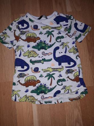 Bílé tričko s dinosaury 86 george, george,86