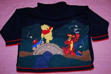 Svetr s medvídkem pú vel. 6-12 měsíců, 80