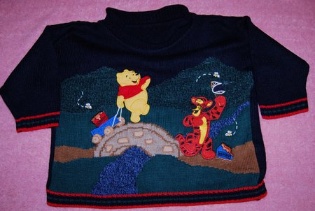 Svetr s medvídkem pú vel. 6-12 měsíců, 80