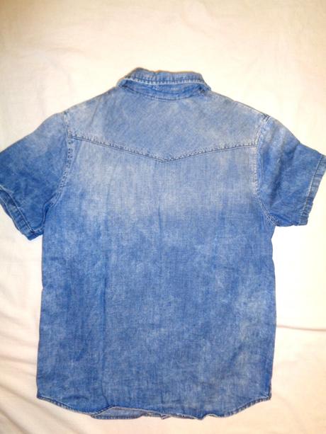 Luxusní měkoučká riflová košile na patenty, denim,158