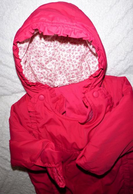 Malinovo-červená kombinézka - vel.68-74, f&f,68