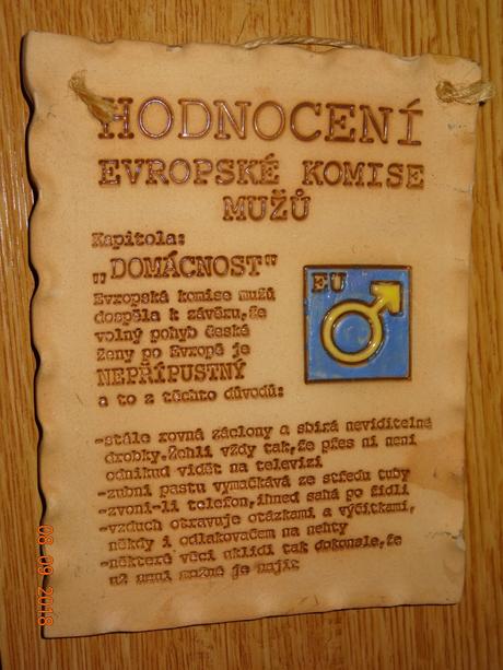 Keramická tabulka na zavěšení,