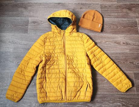 Přechodová bunda zara a čepice h&m vel. 150/158, zara,158