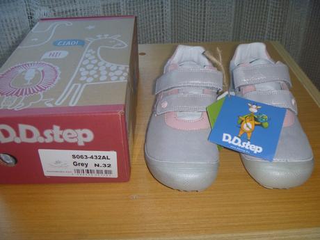 Nové stříbrno růžové barefoot celoročky d.d. step, d.d.step,32