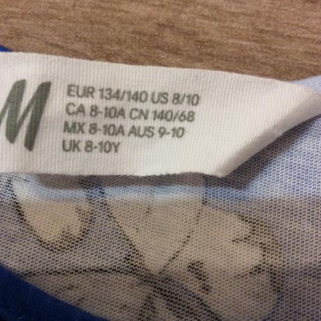 Bavlněné motýlkové šaty, h&m,134