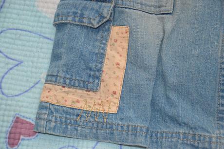 Laclové džínové riflové šaty, 110