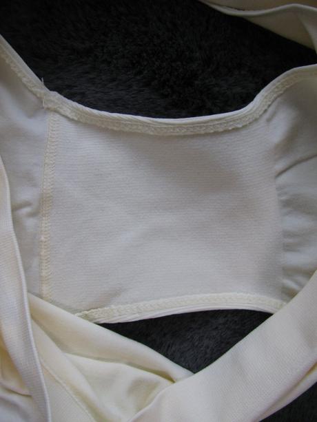 Světle krémové stahovací kalhotky, xl