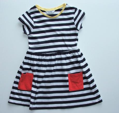 P606 pruhované šaty vel. 104, george,104
