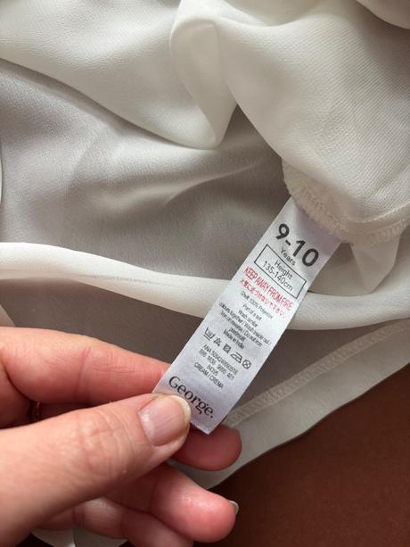 Košile bez rukávu s korálky šifonová - v.9/10 let, george,140