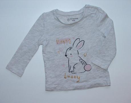 H899 dívčí triko s králíčkem vel. 68, primark,68