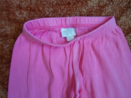 Růžové punčochy punčocháče kamaše bez ťapek, 98