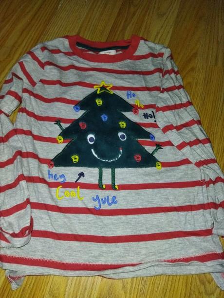 Vánoční tričko se stromkem 110 george, 110