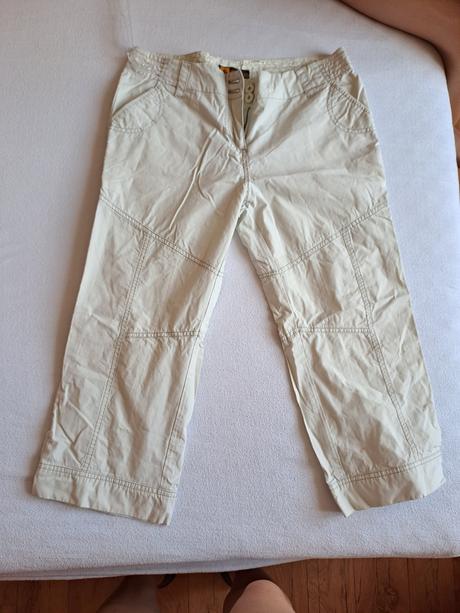 Plátěné tříčtvrteční kalhoty dámské maribo, vel. l, l
