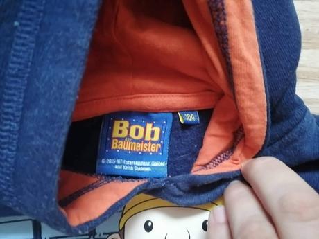 Mikina bořek stavitel s kapucí vel. 104, 104