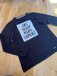 Černé triko s nápisem, next,158