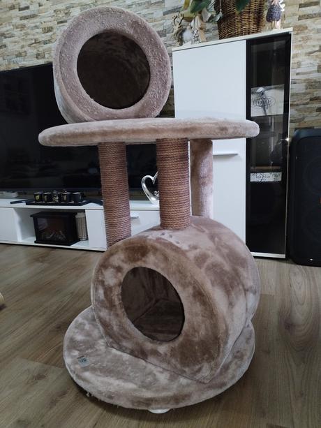 Škrabadlo pro kočičku v růžové barvě, 