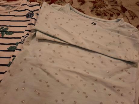 7x tričko s dlouhým rukávem, h&m,98
