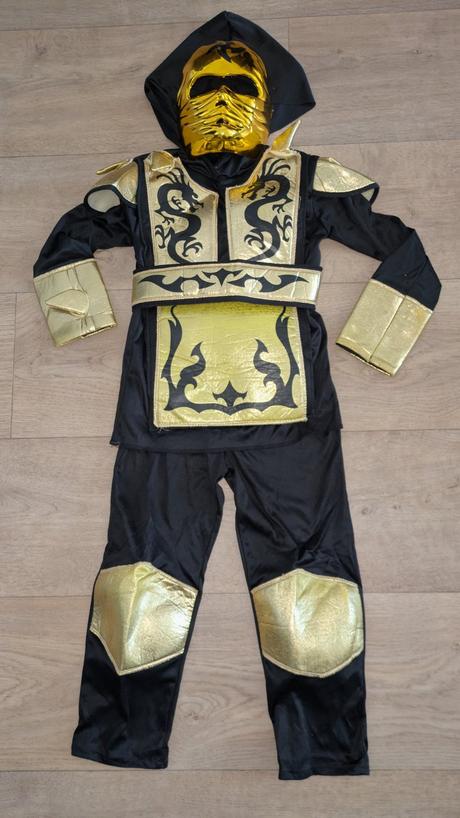 Ka103 karnevalový kostým ninja vel. 5 - 7 let,