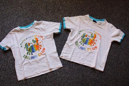 2x bílé tričko, lupilu,98