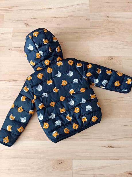 Zvířátková bunda přechodová s kapucí vel. 98, fox & bunny,98