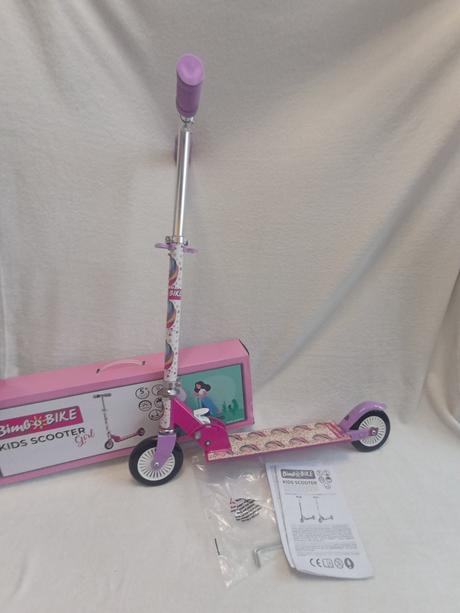 Skládací dětská koloběžka s jednorožcem, bimbobike,