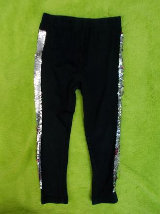 Černé legíny s flitry, dopodopo,98