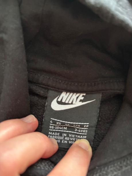 K10/ mikina černá zn. nike - v.3/4 roky, nike,104