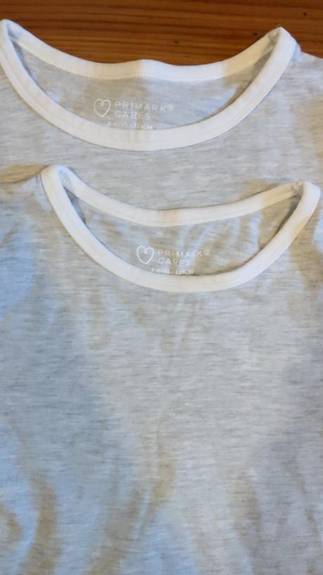 2x šedé dívčí tričko primark, primark,128