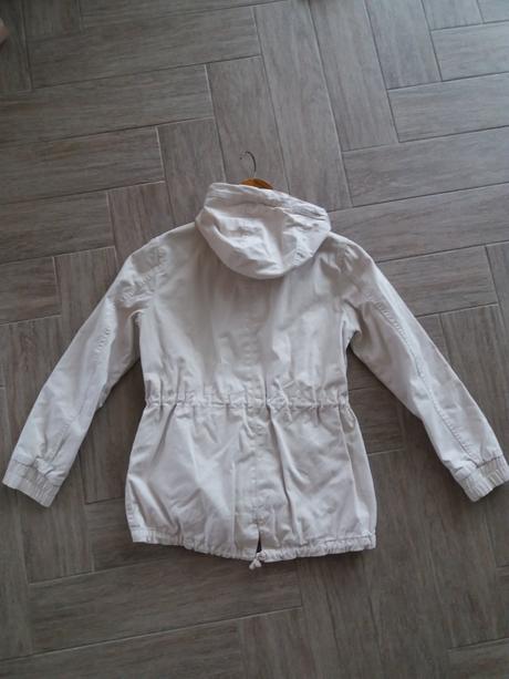 Krémová bunda s kapucí, terranova,xs