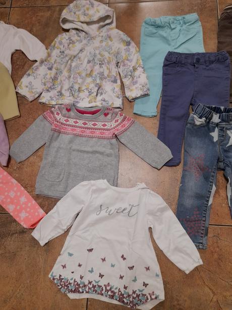 Dívčí set/balík, vel. 80/86, 86–98