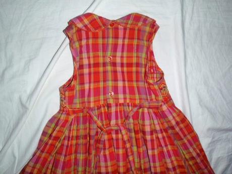 Luxusní dlouhé káro šaty s výšivkou, marks & spencer,116