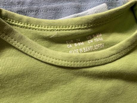 4 trička dlouhý rukav 74/80 kluk, 68–80