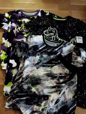 3x letní pyžama s fleky, dinosaury 110 next, next,110