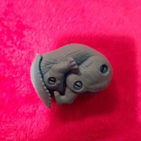 Modrý skládací dinosaurus plastový,